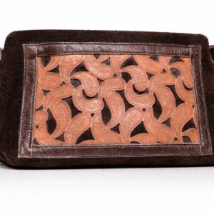 bandolera mujer cuero de potro labrado a mano diseño artesanal Vonna Chic