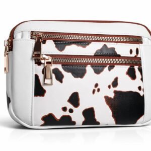 bandolera mujer sintética animal print vaquita con correa regulable Vonna Chic