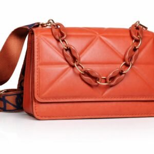 bandolera mujer sintética color terracota diseño compacto Vonna Chic