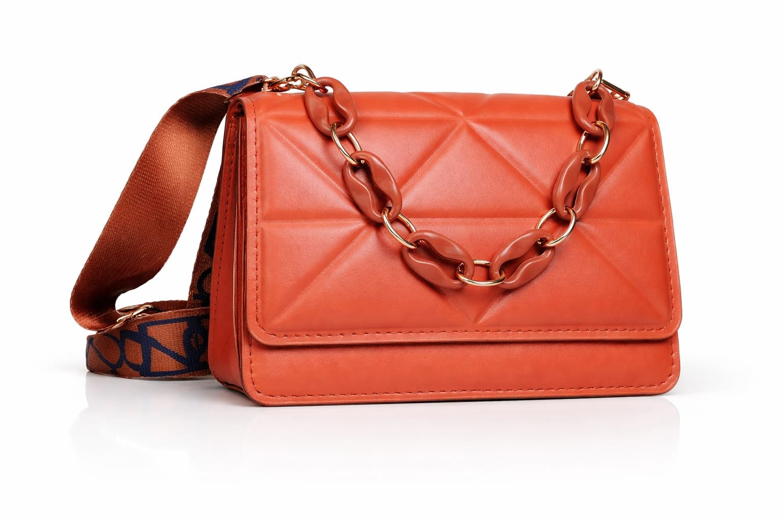 bandolera mujer sintética color terracota diseño compacto Vonna Chic