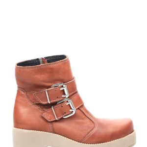 Bota Casual Dos Hebillas - Terracota