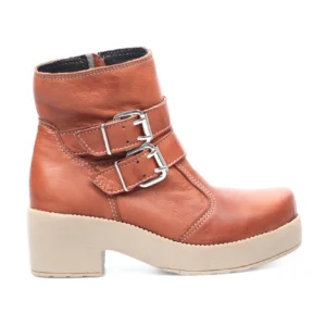 Bota Casual Dos Hebillas - Terracota